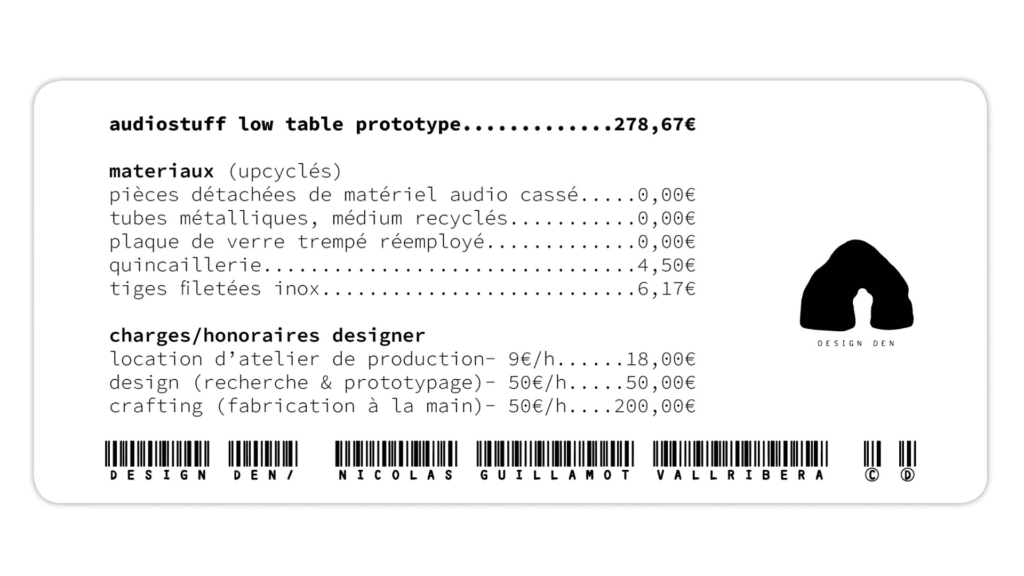 prix audiostuff low table